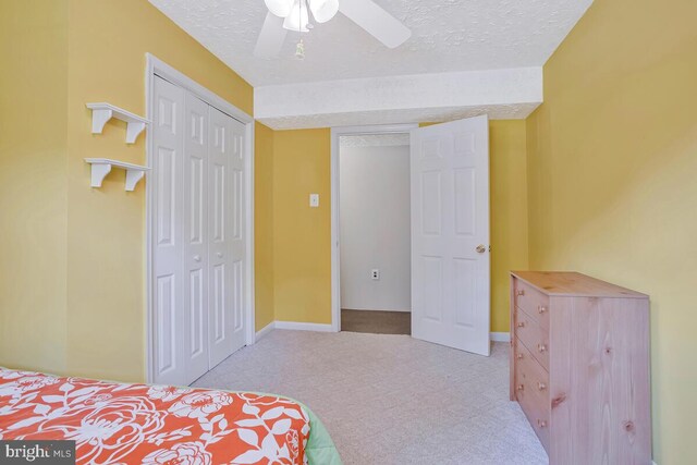 3077 Eutaw Forest Dr, Waldorf, MD 20603 - bedroom with a textured ceiling, carpet flooring, and ceiling fan