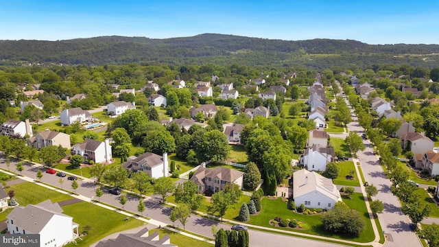 3960 Mountain View Ave, Easton, PA 18045 - aerial perspective of suburban area with mountains and a heavily wooded area