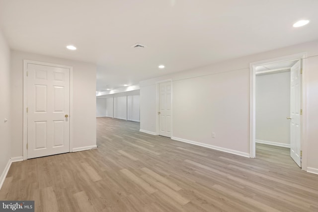 3960 Mountain View Ave, Easton, PA 18045 - unfurnished room with light wood-style floors and recessed lighting