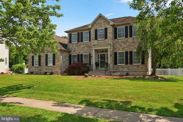3960 Mountain View Ave, Easton, PA 18045 - colonial-style house featuring stone siding