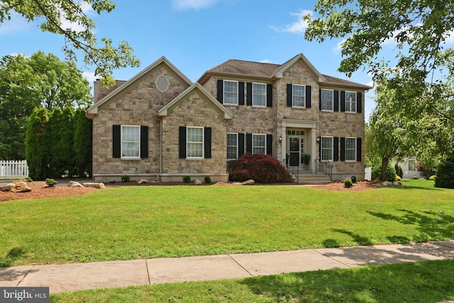 3960 Mountain View Ave, Easton, PA 18045 - colonial home with stone siding