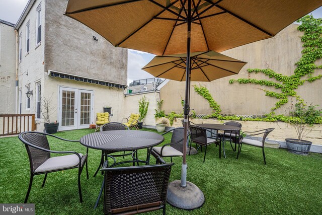 210 S High St, Baltimore, MD 21202 - view of patio / terrace featuring french doors and outdoor dining area