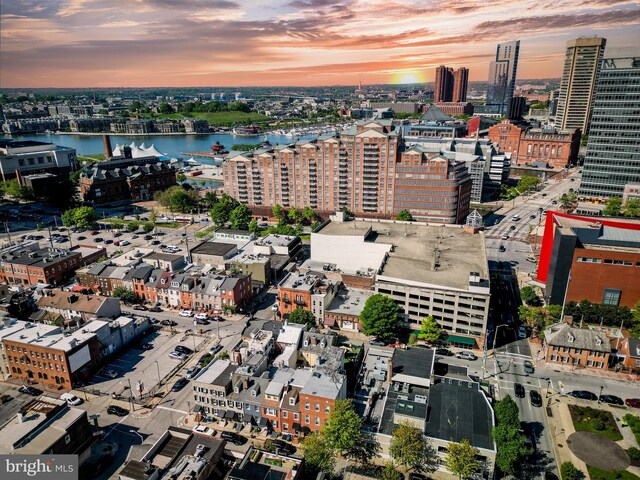 210 S High St, Baltimore, MD 21202 - aerial view at dusk of a water view and a view of city