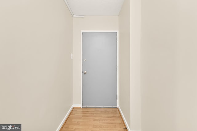 1250 4th St SW Unit W214, Washington, DC 20024 - hallway featuring light wood-style floors and baseboards