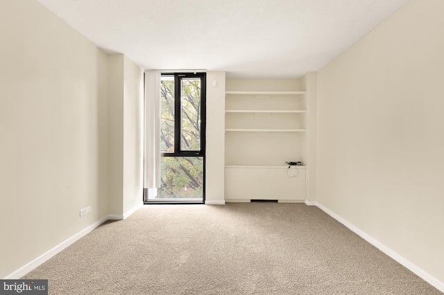 1250 4th St SW Unit W214, Washington, DC 20024 - carpeted spare room with baseboards and a textured ceiling