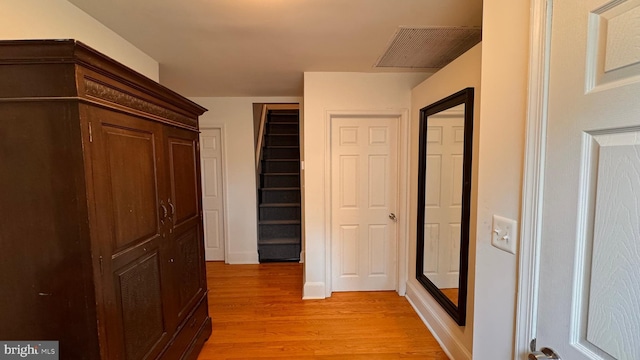 4309 Walther Ave, Baltimore, MD 21214 - hallway with light wood finished floors and baseboards