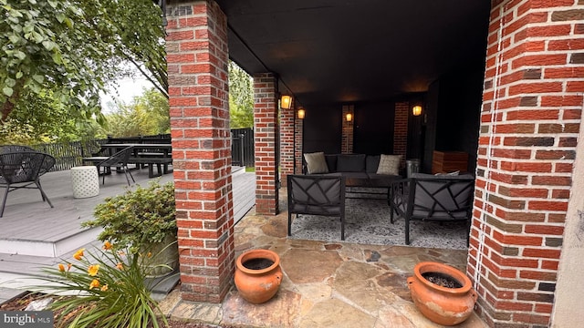 4309 Walther Ave, Baltimore, MD 21214 - view of patio with an outdoor hangout area