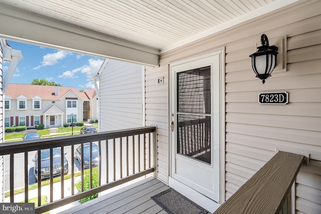7823 Harrowgate Cir Unit D, Springfield, VA 22152 - wooden deck featuring a residential view
