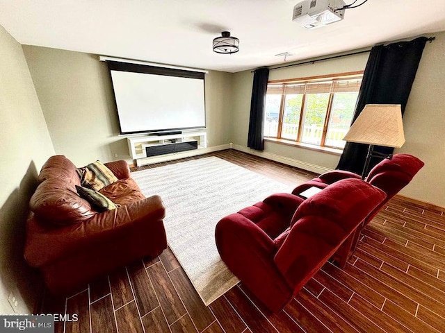 953 Capstan Dr, Forked River, NJ 08731 - home theater featuring wood finished floors