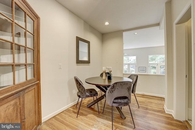 4110 Ingomar St NW, Washington, DC 20015 - dining space featuring light wood-style floors and recessed lighting
