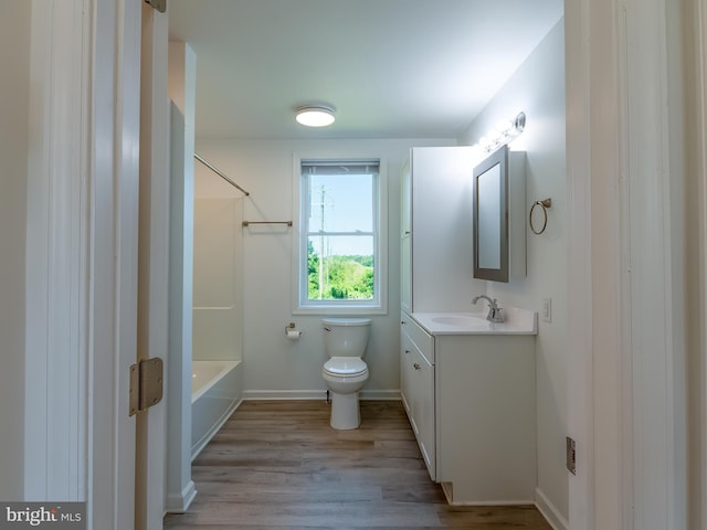 2450 Happy Creek Rd, Front Royal, VA 22630 - full bathroom featuring vanity, wood finished floors, and tub / shower combination
