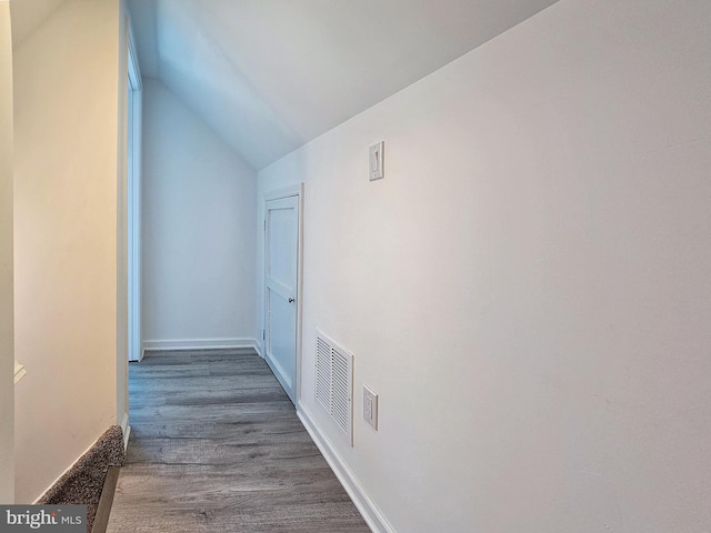 2450 Happy Creek Rd, Front Royal, VA 22630 - hall with vaulted ceiling and wood finished floors