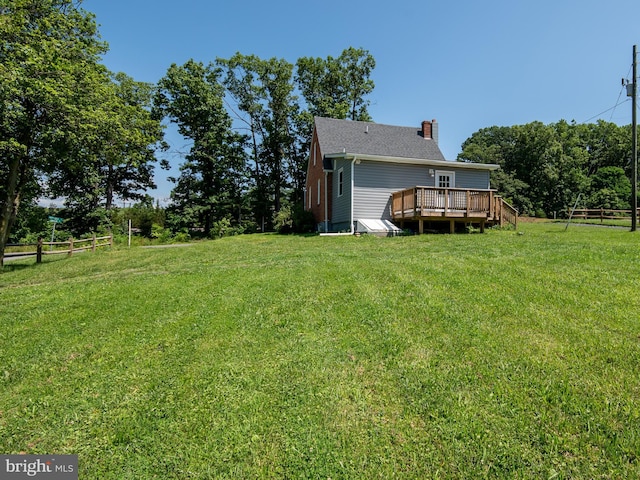 2450 Happy Creek Rd, Front Royal, VA 22630 - view of yard with a deck