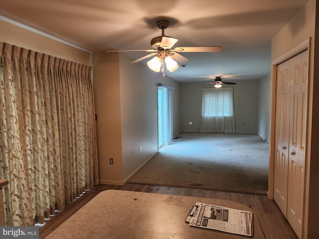 208 E 6th St, Lititz, PA 17543 - spare room featuring a ceiling fan and wood finished floors