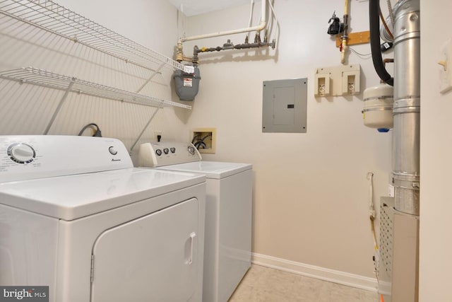 20406 Shore Harbour Dr Unit 4-A, Germantown, MD 20874 - washroom with electric panel and washer and dryer
