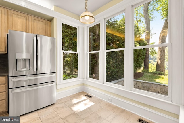 4621 Laverock Pl NW, Washington, DC 20007 - unfurnished sunroom featuring tile patterned floors