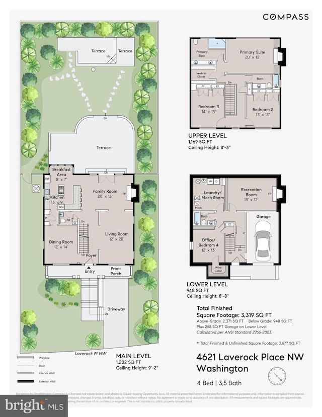 4621 Laverock Pl NW, Washington, DC 20007 - view of room layout