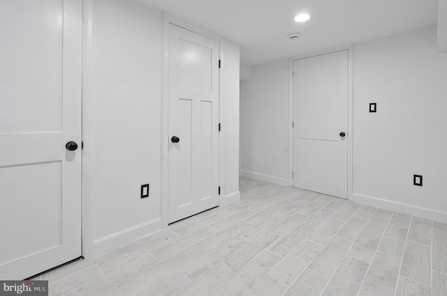 2002 E Lafayette Ave, Baltimore, MD 21213 - unfurnished bedroom with light wood-style flooring and recessed lighting