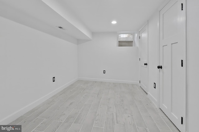 2002 E Lafayette Ave, Baltimore, MD 21213 - below grade area featuring light wood-style floors and recessed lighting