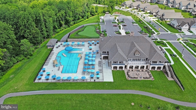3421 Angelica Way Unit 404, Frederick, MD 21704 - view from above of property with a pool area