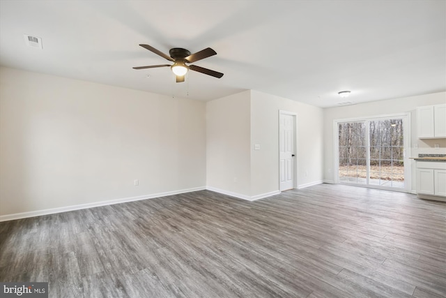 104 Clark Ct, Millington, MD 21651 - empty room with wood finished floors and a ceiling fan