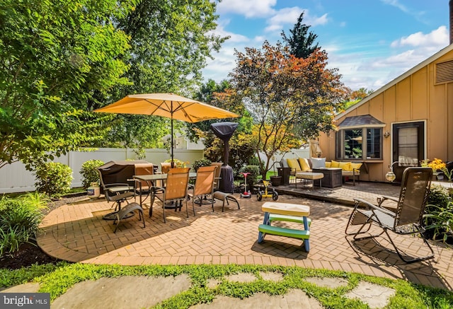 124 Connecticut Ave, Cherry Hill, NJ 08002 - view of patio with an outdoor hangout area and outdoor dining space