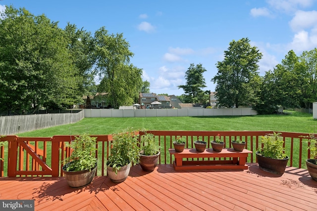 4 Monterey Ln, Manalapan, NJ 07726 - wooden deck with a fenced backyard