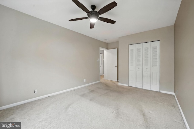 12001 Old Columbia Pike Unit 305, Silver Spring, MD 20904 - unfurnished bedroom featuring carpet, a closet, and ceiling fan