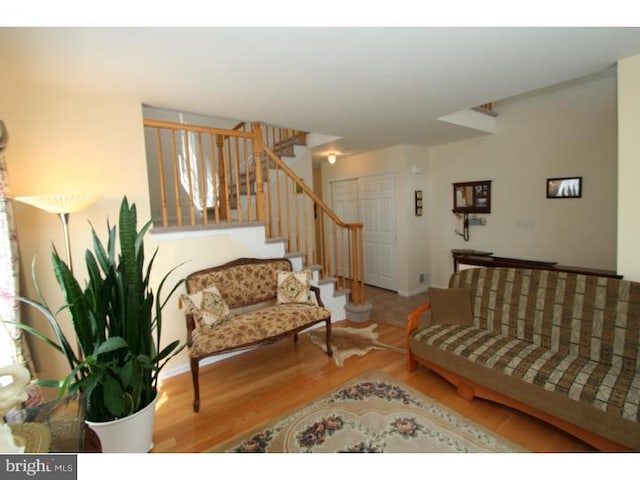 5 Vaccaro Rd, Lawrenceville, NJ 08648 - living room with wood finished floors and stairs
