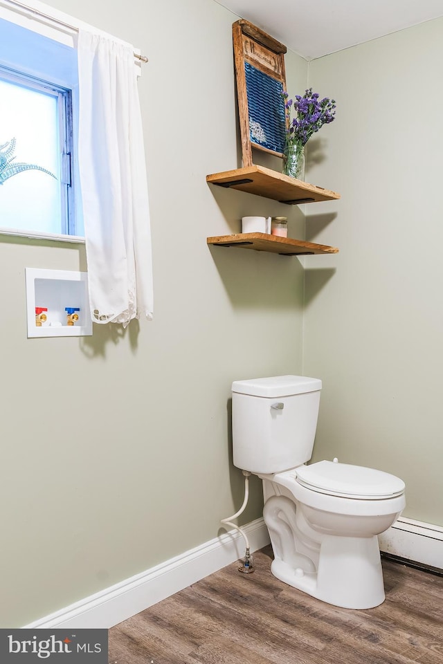 850 N Reading Ave, Boyertown, PA 19512 - bathroom featuring wood finished floors and baseboard heating