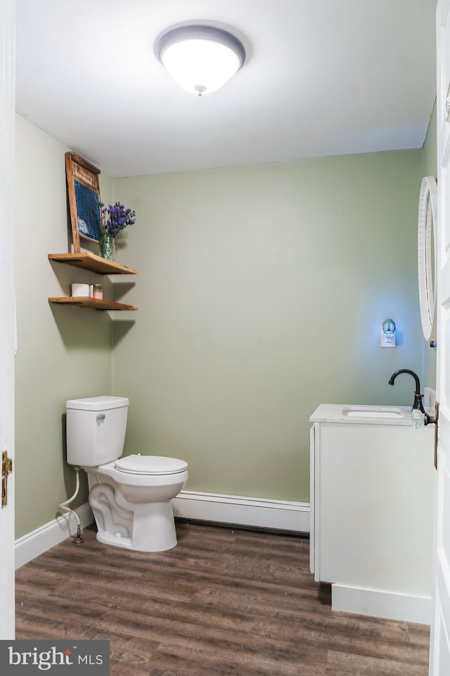 850 N Reading Ave, Boyertown, PA 19512 - bathroom with a baseboard radiator and wood finished floors