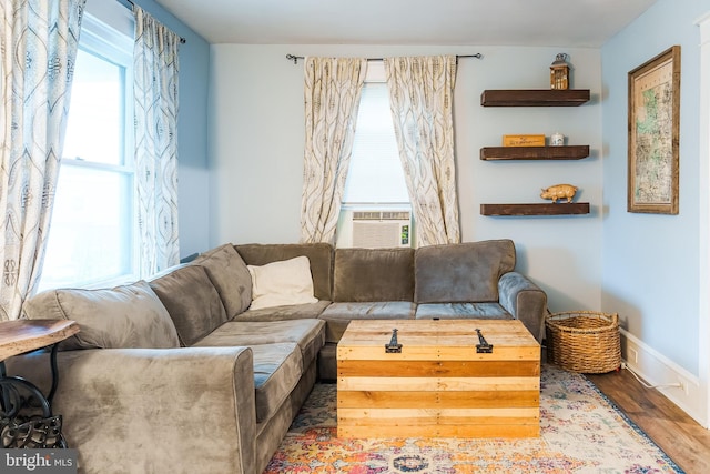 850 N Reading Ave, Boyertown, PA 19512 - living room with wood finished floors and baseboards