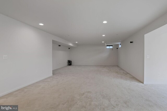 13319 Moonlight Trail Dr, Silver Spring, MD 20906 - basement featuring recessed lighting and light colored carpet