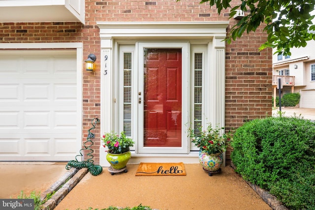 913 Rolfe Pl, Alexandria, VA 22314 - doorway to property featuring brick siding