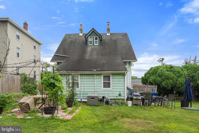 127 Schooley St, Moorestown, NJ 08057 - back of house with a patio area and roof with shingles
