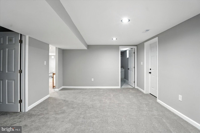 1415 Larch Rd, Severn, MD 21144 - finished basement with carpet and recessed lighting