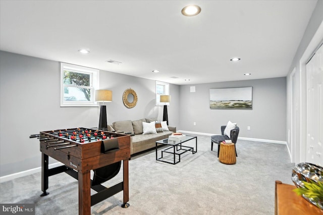 1415 Larch Rd, Severn, MD 21144 - playroom with recessed lighting and carpet