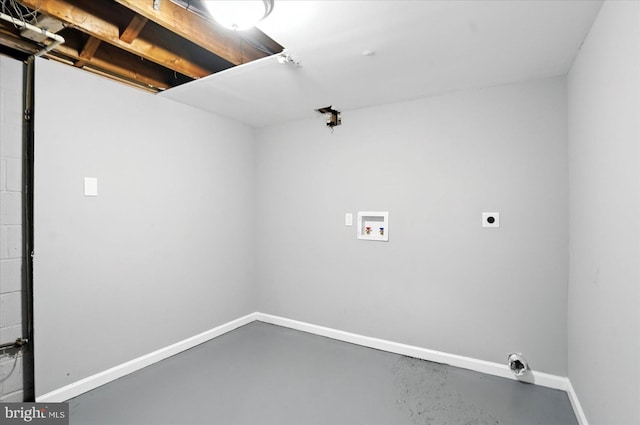 1415 Larch Rd, Severn, MD 21144 - laundry room featuring electric dryer hookup and washer hookup
