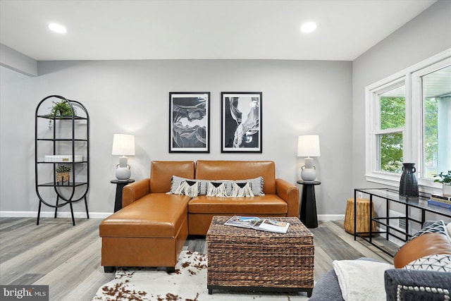 1415 Larch Rd, Severn, MD 21144 - living area with wood finished floors and recessed lighting
