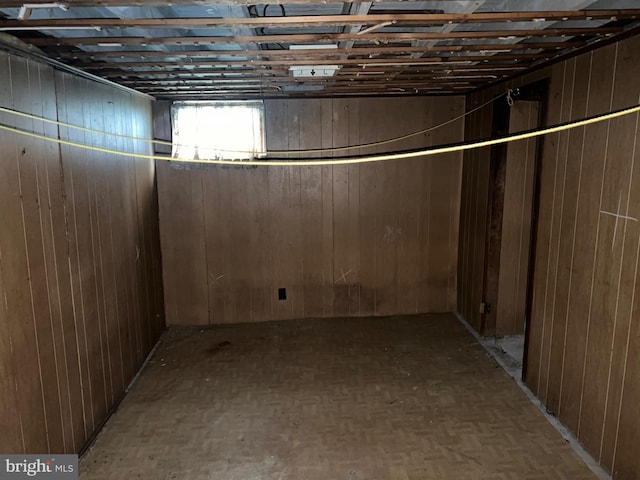 1002 Agnew Dr Unit 1, Drexel Hill, PA 19026 - below grade area featuring wood walls