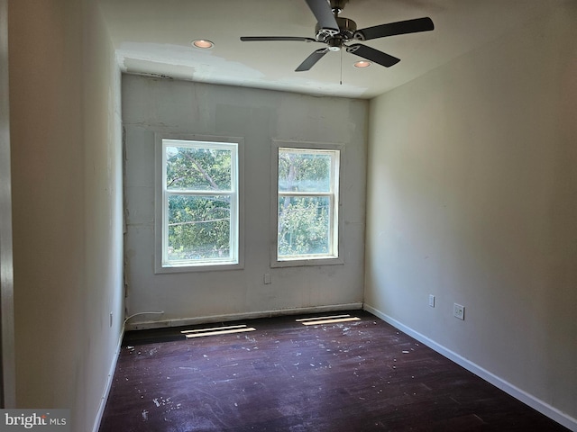 1427 E Eager St, Baltimore, MD 21205 - unfurnished room with recessed lighting and ceiling fan