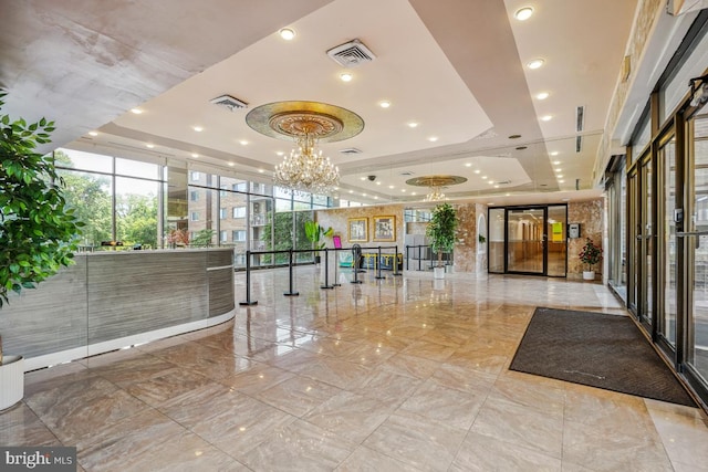 1836 Metzerott Rd Unit 419, Hyattsville, MD 20783 - common area with expansive windows and recessed lighting