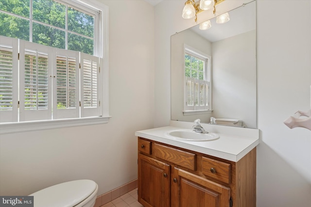 213 Willits Way, Glen Mills, PA 19342 - bathroom with vanity and tile patterned flooring