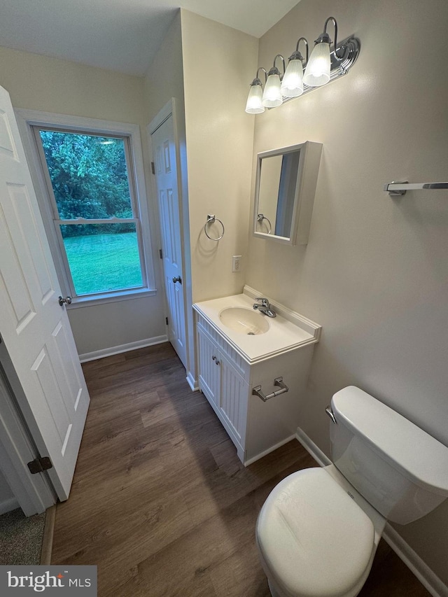 5825 Ebenezer Rd, White Marsh, MD 21162 - bathroom featuring vanity and wood finished floors