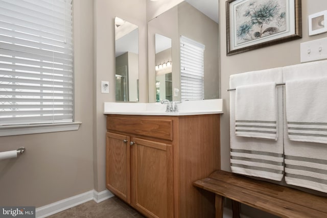42 Ruddy Duck Ln, Bridgeville, DE 19933 - bathroom featuring vanity and tile patterned flooring