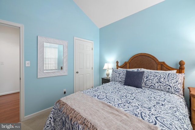 42 Ruddy Duck Ln, Bridgeville, DE 19933 - bedroom with high vaulted ceiling and carpet