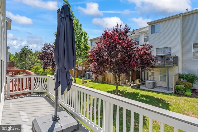 6692 Ordsall St, Alexandria, VA 22315 - deck featuring a yard