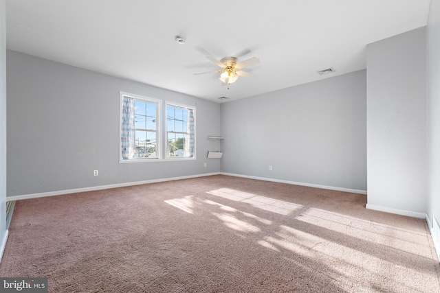 12 Orchard St, Keansburg, NJ 07734 - unfurnished room with ceiling fan, carpet floors, and a smoke detector