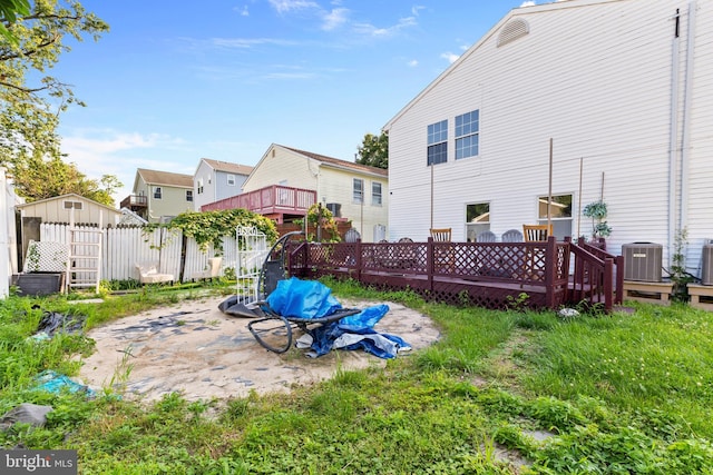 12 Orchard St, Keansburg, NJ 07734 - view of yard with a wooden deck