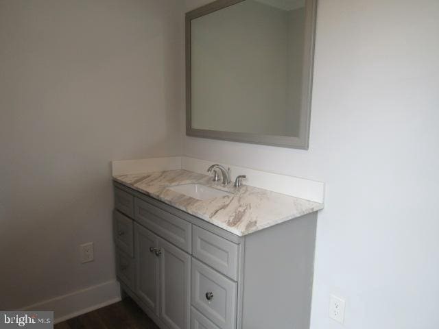 16 Gilmor St, Baltimore, MD 21223 - bathroom with vanity and baseboards